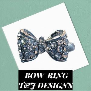 Small Silver Bow Ring